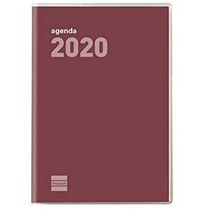 Finocam Agenda 2020 week, liggend formaat, cocktail, bourgondisch rood