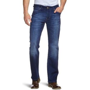 Cross Jeans Heren Jeans Normale tailleband E 160-399 / Antonio, blauw (Brilliant Dark Blue Used), 34W x 38L