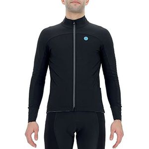 Fietsjack UYN Men Coreshell Aerofit Jacket Black Black Turquoise