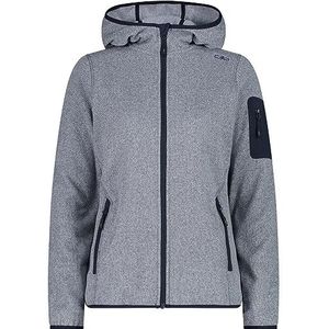 CMP - Dames Knit-Tech jas met vaste capuchon, B.Blue-White, 46