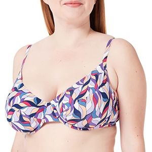 LOVABLE Beugelbeha Printed Shiny Micro Bikini Dames, Meerkleurige print, 36 / D