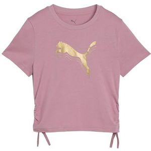 PUMA Meisjes Ess Metallic Geknoopt Tee G Tees (Pack van 1)