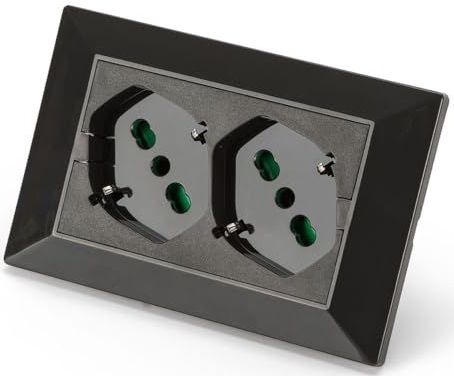 FANTON 42101 universele inbouwdoos OPERA/PLA dubbel stopcontact Italiaans/Duits 2P+T 16A voorbekabeld voor 3-modulebox