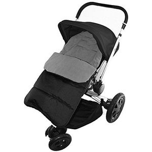 Voetenzak/Gezellige tenen Compatibel met Out n About Little Nipper Kinderwagen Dolfijn Grijs