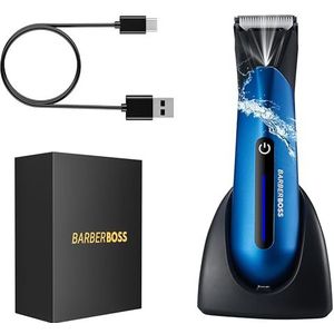 BarberBoss Body Shaver voor mannen - Oplaadbare draadloze tondeuse voor heren, baltrimmer, bodytrimmer voor borst, lies en intieme zones, schaamtondeuse en balscheerapparaat