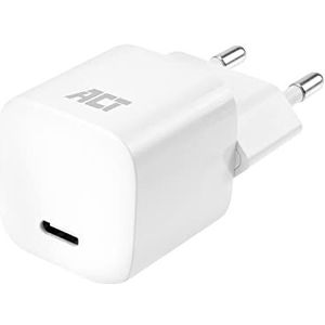 ACT USB C Oplader 20W Compact, USB C Stekker met Power Delivery, USB C Lader, voor iPhone, iPad Pro, Google Pixel - AC2120