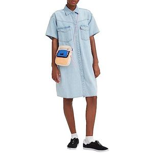 Levi's Dames Elowen Western Jurk, Light Indigo-Worn IN, XL, Light Indigo - Worn in, XL