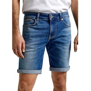Pepe Jeans Heren Slim Short, Blauw (Denim-HT9), 34W, Blauw (Denim-ht9), 34W