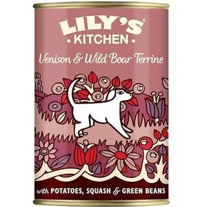 Lily's Kitchen Volwassen Venison & Wild Boar Terrine Wet Dog Food (6 x 400 g)