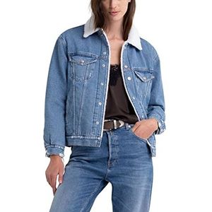 Replay Dames W7748A Jeansjack, 009 MEDIUM Blue, XS