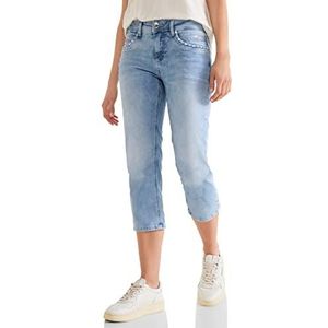 Street One 3/4 jeansbroek, Super Light Indigo Wash, 26W x 22L