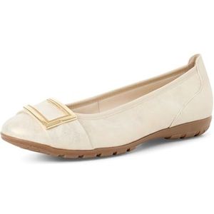 Marco Tozzi Dames 2-22111-44 ballerina's, dun metallic, 37 EU, Dune Metallic, 37 EU