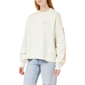 Dr. Denim Dames Lily T-shirt met lange mouwen, Witte Weide Bloei, M