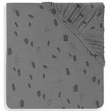 Jollein Hoeslaken Boxmatras Jersey 75x95cm - Spot - Storm Grey