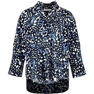 GERRY WEBER Edition Dames 860066-66410 blouse, blauw print, 36, Blauw opdruk, 36