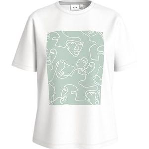 Vila - SYBIL - T-shirt - Katoen - Ronde Hals - Regular Fit