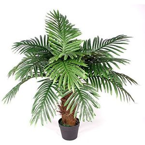 Leaf Design UK Grote kunstmatige palmboom, bruine stam, 100 cm