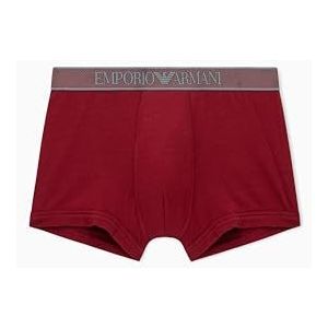 EMPORIO ARMANI Heren glanzende Logoband Trunk, ROOD, M, Rood, M