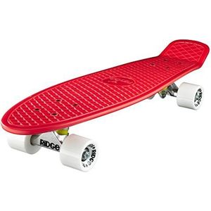 Ridge Skateboard Big Brother Nikkel 69 cm Mini Cruiser, rood/wit