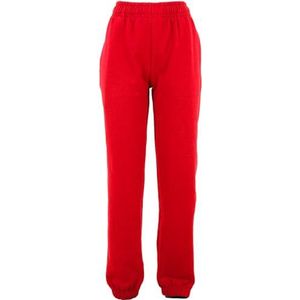 Build Your Brand Sporbroek voor dames, basic sweatpants, klassieke trainingsbroek met hoge tailleband, maten XS - 5XL, Cityred, L