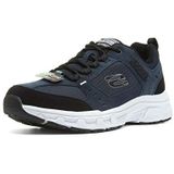 Skechers Heren 51893 Trekking Schoenen, Navy lederen Pu Mesh Zwarte Trim, 43 EU