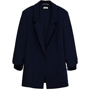 ESPRIT Dames 023EE1G327 Blazer, 400/NAVY, 48, 400/marineblauw, 48