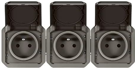 Legrand - Plexo 2P+T - Afdekraam - Waterdicht - Antraciet - Voor Montage