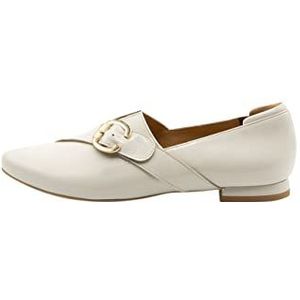 dedica Dames loafers van leer, beige, 38 EU