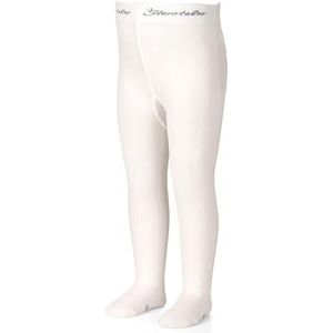 Sterntaler Unisex Geribbeld patroon panty, ecru, 104 cm