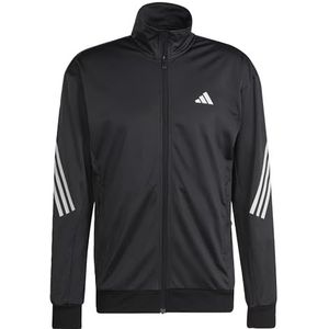 adidas Heren 3-Stripes Knit Tennis Jacket, Black, M