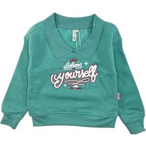 Lee Cooper Sweatshirt met capuchon voor meisjes, Groen, 4 Jaren