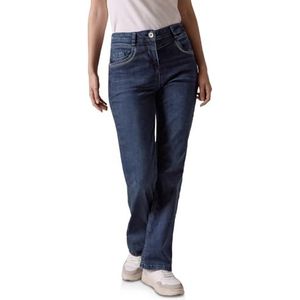 CECIL Bootcut Jeans, Dark Blue Wash., 30W / 30L