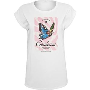 Mister Tee Vrouwen Couleurs Tee Wit M T-Shirt, M, wit, M