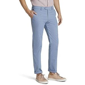 MEYER Bonn Herenbroek, katoen, 1-5043, zomerbroek, chino, katoenen check, 15 blauw., 26