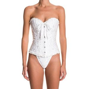 Intimax Dames Corset Atenea Blanco Bustier, wit (blanco), 4XL