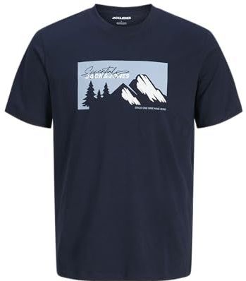 Jack & Jones - JJSUN - Shirt - Nachtblauw Lichtblauw Wit - Kwartmouw