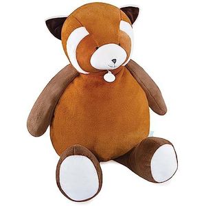 Doudou et Compagnie - Unicef DC4065 pluche dier Panda, rood, XXL, oranje, 100 cm