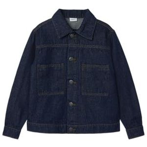 NAME IT Unisex kinderen Nknreese Denim Jacket 4795-Ac J, donkerblauw (dark blue denim), 146