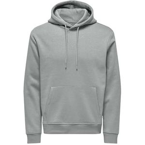 ONLY & SONS Onsconnor Reg Sweat Hoodie Noos, Mirage Gray, M