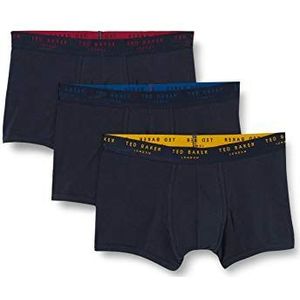 Ted Baker Heren Ted Baker London, 3 Pack Katoen Stretch Trunks, Navy, M UK, marineblauw, M