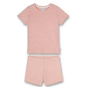 Sanetta Meisjes 233100 pyjama kort, zilver roze, 128, Zilverroze., 128 cm