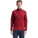 Tom Tailor - Vest - Coach Red Melange - Met Geborduurd Logo