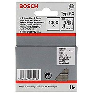 Bosch Accessories Professional 2609200217 fijne nietjes Type 53 11,4 x 0,74 x 14 mm, Zilver