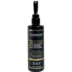 Kerargan - Tonic Lotion met Ricinusolie tegen Haaruitval voor Versterkt Haar - Hydraterend, Ontklittend, Volume en Anti-Frizz - Zonder Sulfaten, GMO’s of Minerale Oliën - 250ml