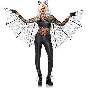 Leg Avenue 85540 - Black Magic Bat-Kostüm-Set, Damen Fasching, L, schwarz