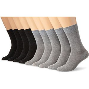 Camano Unisex sokken ""Chris"" 9 stuks, lichtgrijs, 39/42 EU
