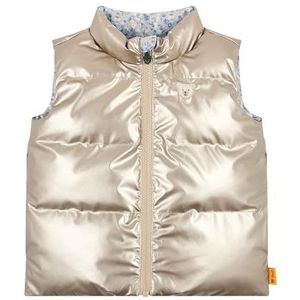 Steiff Omkeerbaar vest EU maat 92 sesam, outdoor omkeerbaar vest, overgangsjas, kinderjas, waterafstotend, 2-in-1 omkeerbaar vest, warm en comfortabel, wasmachinebestendig, sesam, 92