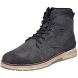 Rieker - Lace-up Boots - Grijs - Veloursleer - Waterafstotend Rieker Tex