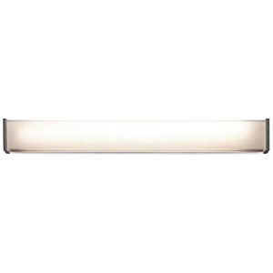 Continua, LED-wandlamp, rechthoekig, T5, 35 W, linnen wit, 12,5 x 12,5 x 150 cm