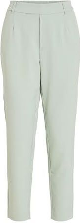 Vila - Vivarone Hw Slim Pant - Dames - Silt Green - Katoen